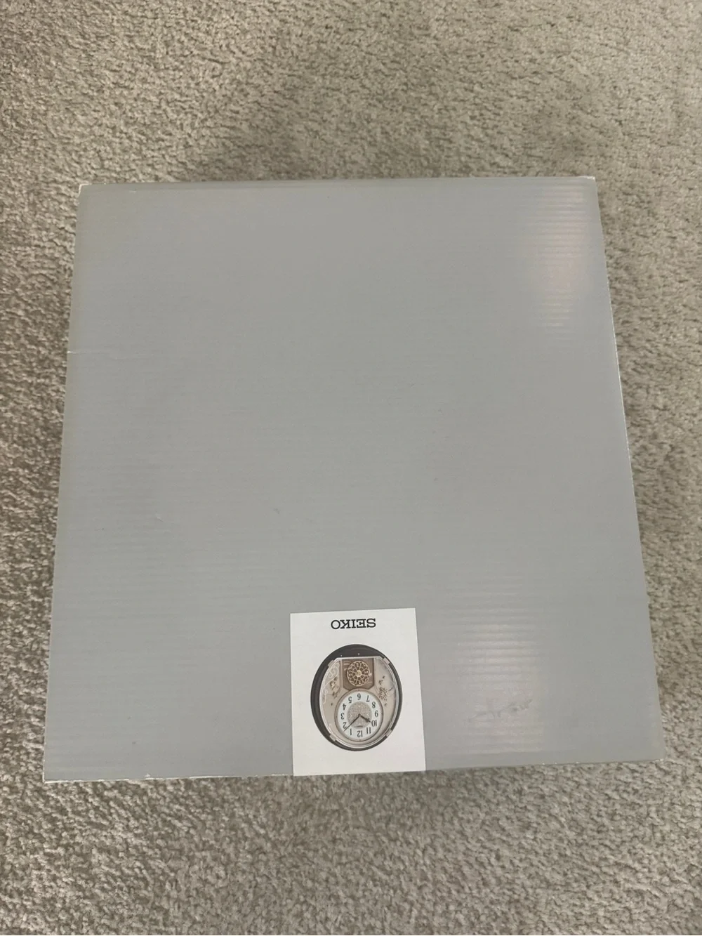 Seiko Brown, Cream and Gold Musical Motion Wall Clock